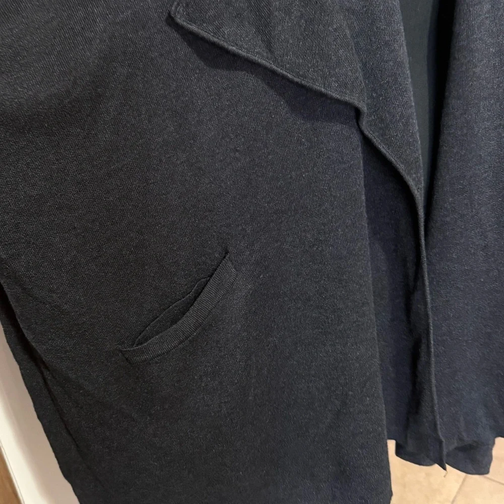 Lululemon Cashmere Blend After Asana Wrap Cardigan in Heathered Black